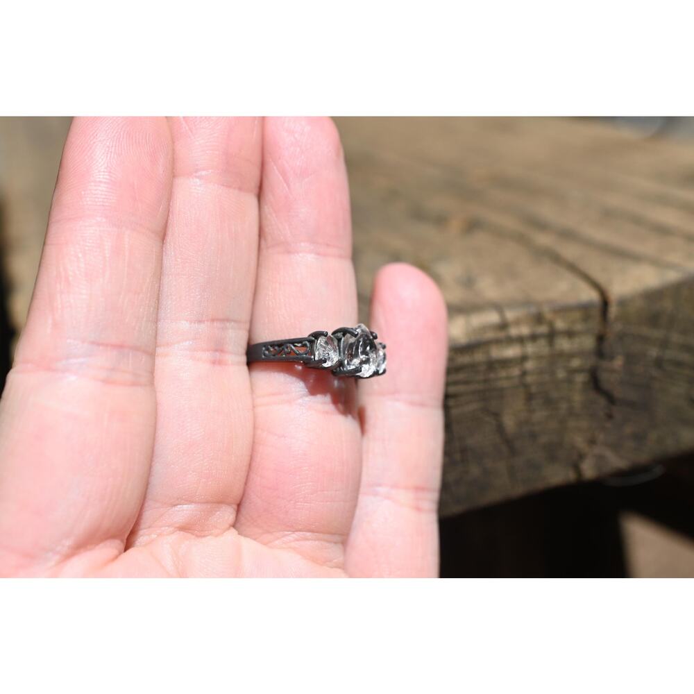 Raw Lake County Diamond Engagement Ring - Picture 6 of 7